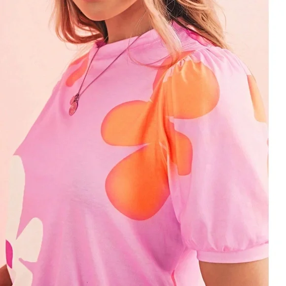 BellanBlue Pink Floral Blouse - Picture 2 of 5